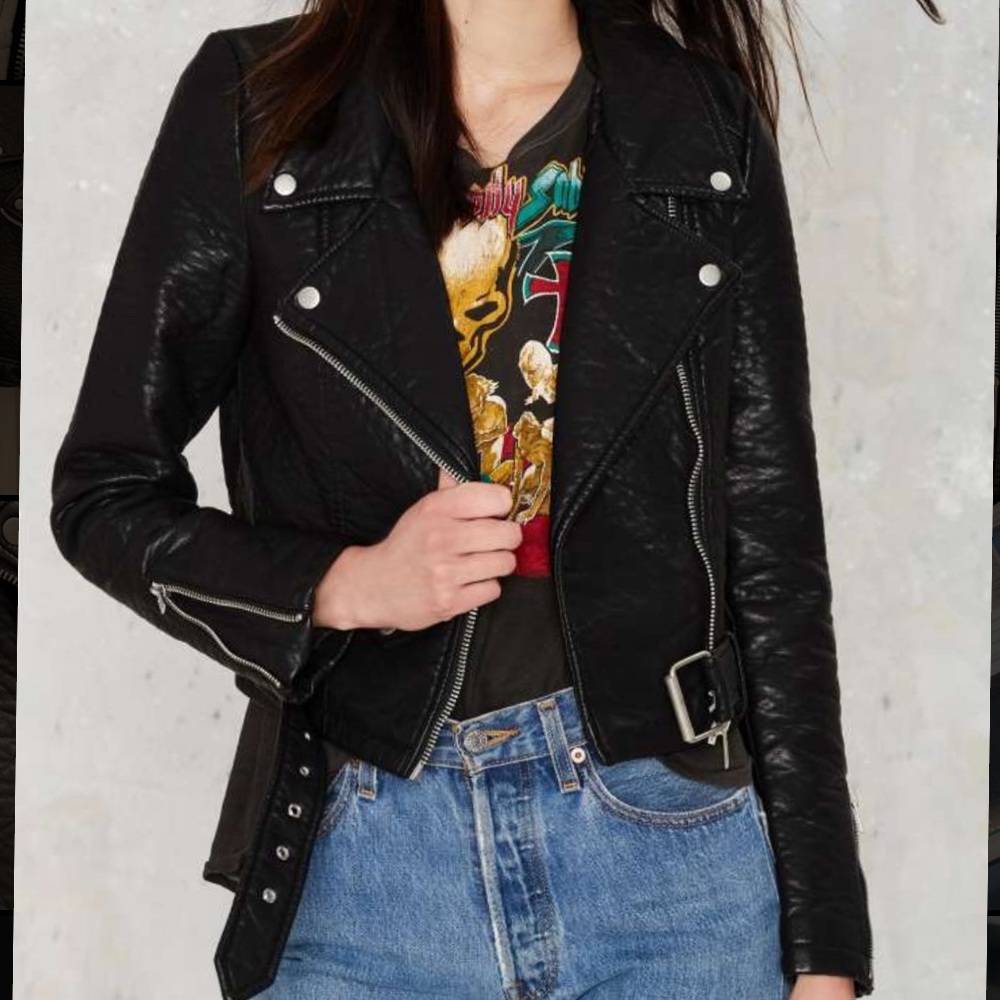 Nasty gal atomic vegan leather jacket